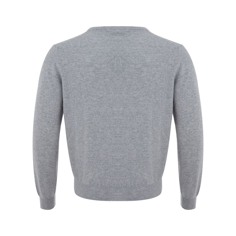 Colombo Elegant Gray Cashmere Men's Sweater