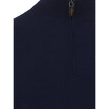 Colombo Sophisticated Azure Cashmere Sweater