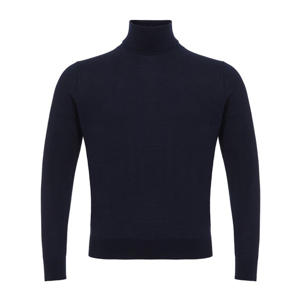 Colombo Elegant Cashmere Men's Blue Sweater