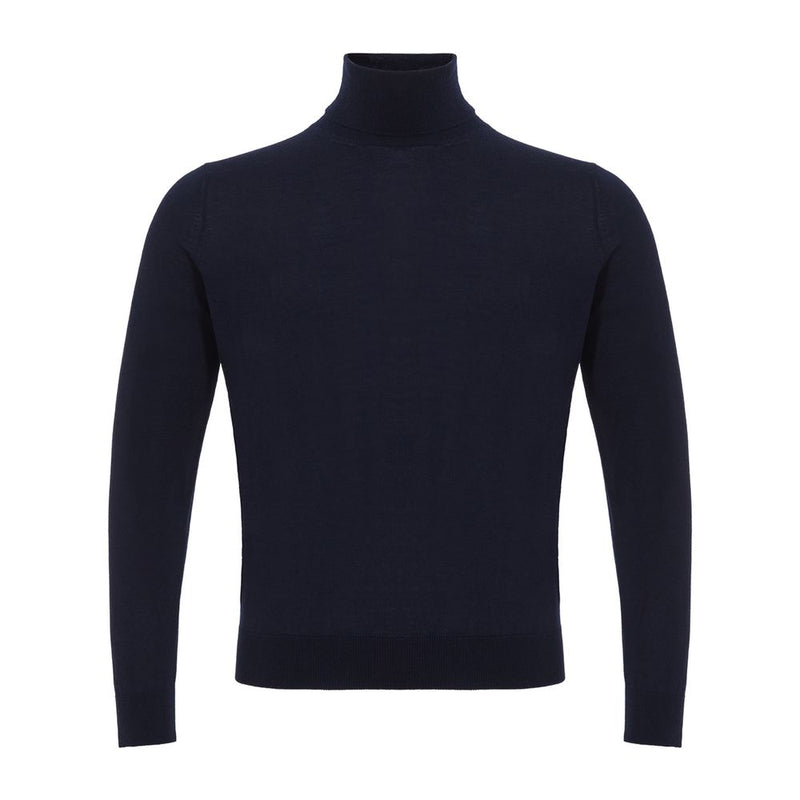 Colombo Elegant Cashmere Men's Blue Sweater