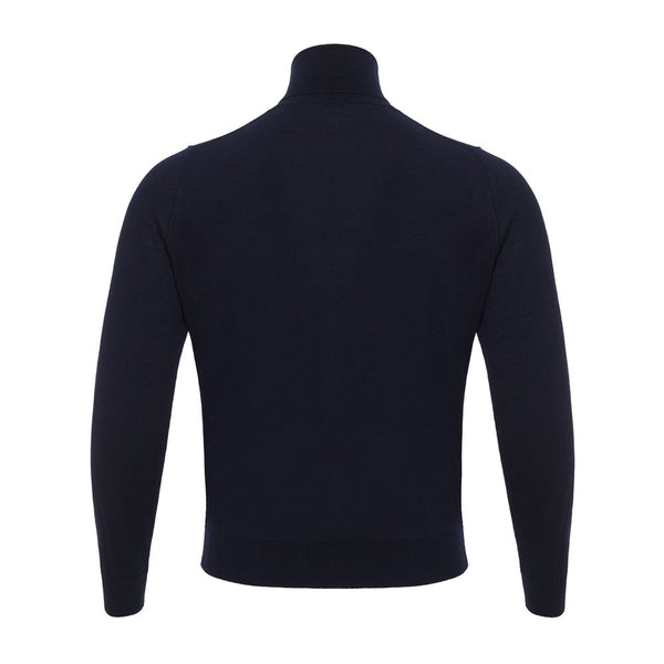 Colombo Elegant Cashmere Men's Blue Sweater