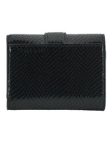 Jimmy Choo Black Leather Card Holder Wallet