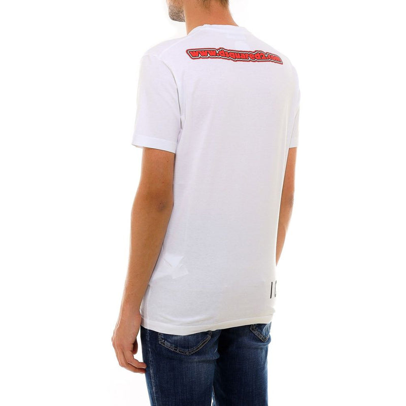 Dsquared² Elevated White Cotton Roundneck T-Shirt