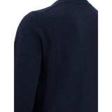 Valentino Elegant Blue Wool Men's Sweater