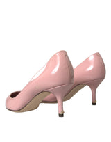 Dolce & Gabbana Light Pink Patent Leather Heels Pumps Shoes