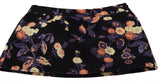 Dsquared² Black Floral Embroidery Mid Waist A-line Mini Skirt