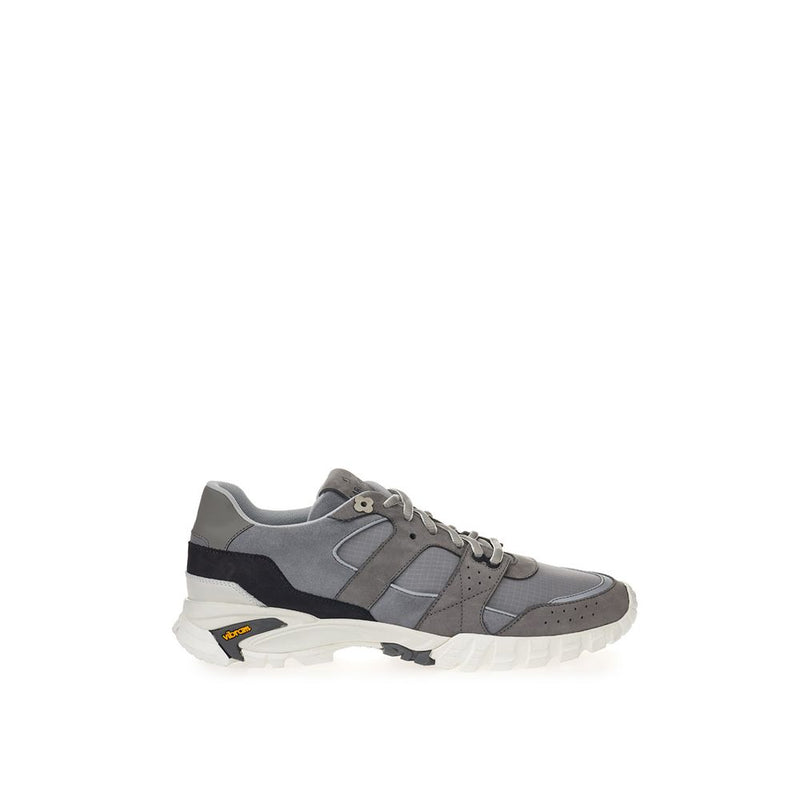 Lardini Elegant Gray Suede Sneakers for Men