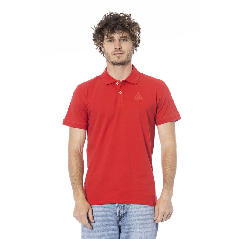 Iceberg Red Cotton Men Polo