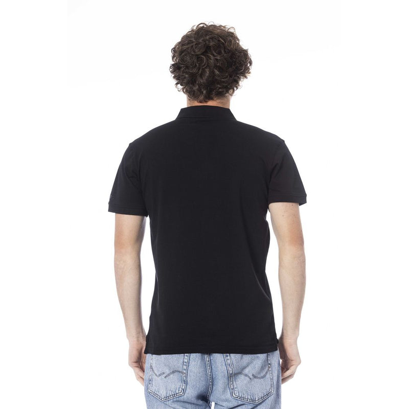 Iceberg Black Cotton Men Polo Shirt