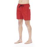 Iceberg Red Polyester Men Swim Trunk