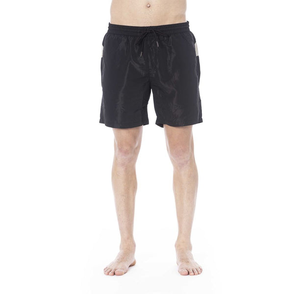 Iceberg Black Polyester Men Swim Trunk