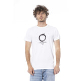 Trussardi Beachwear White Cotton Men T-Shirt