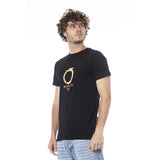 Trussardi Beachwear Black Cotton Men T-Shirt