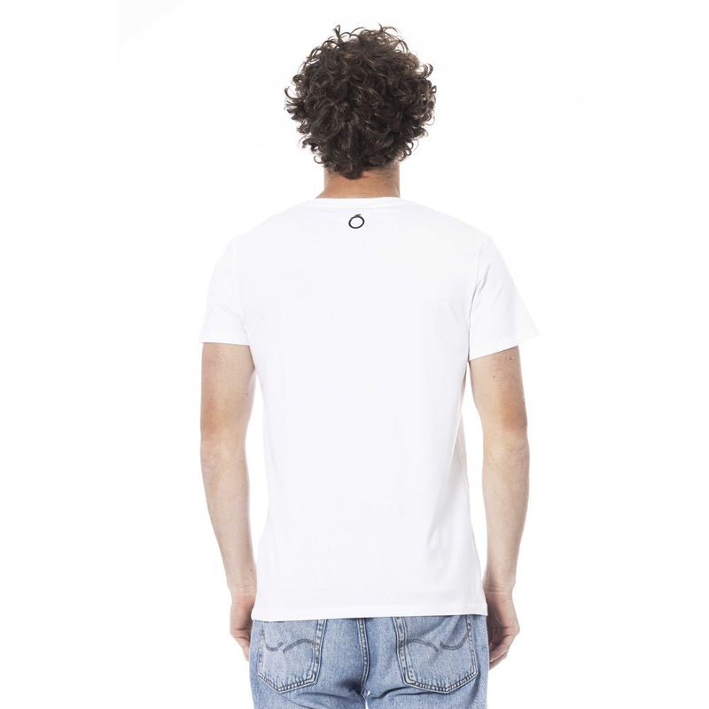 Trussardi Beachwear White Cotton Men T-Shirt