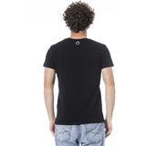 Trussardi Beachwear Black Cotton Men T-Shirt