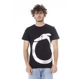 Trussardi Beachwear Black Cotton Men's T-Shirt