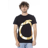 Trussardi Beachwear Black Cotton Men T-Shirt