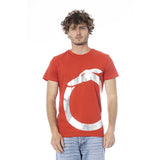 Trussardi Beachwear Red Cotton Men T-Shirt