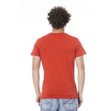 Trussardi Beachwear Red Cotton Men T-Shirt