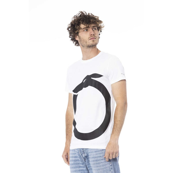 Trussardi Beachwear White Cotton Men T-Shirt