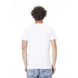 Trussardi Beachwear White Cotton Men T-Shirt