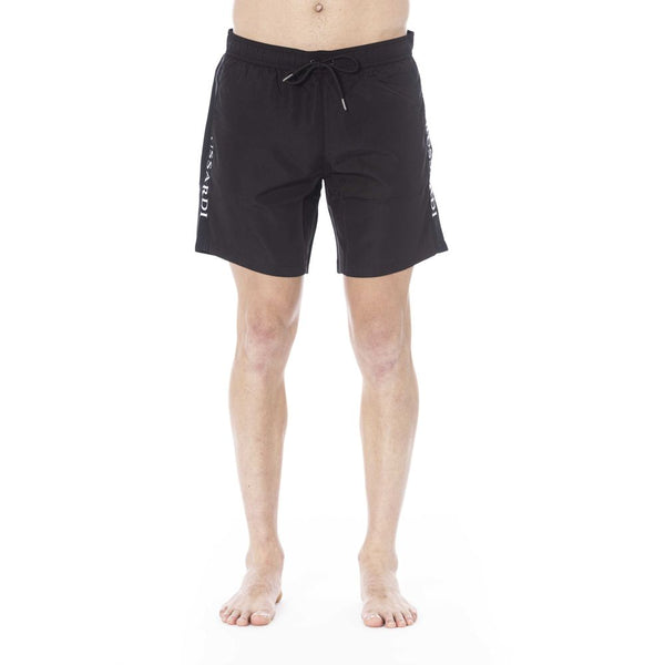 Trussardi Beachwear Black Polyester Men Swimwear