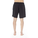 Trussardi Beachwear Black Polyester Men Swim Trunk