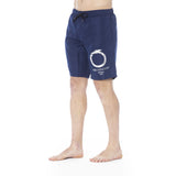 Trussardi Beachwear Blue Polyester Men Swim Trunk