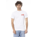 Cavalli Class White Cotton Men T-Shirt