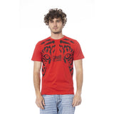 Cavalli Class Red Cotton Men T-Shirt