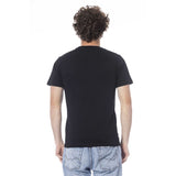 Cavalli Class Black Cotton Men T-Shirt