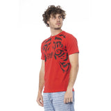 Cavalli Class Red Cotton Men T-Shirt