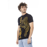 Cavalli Class Black Cotton Men T-Shirt