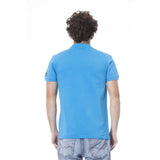 Cavalli Class Light Blue Cotton Men Polo