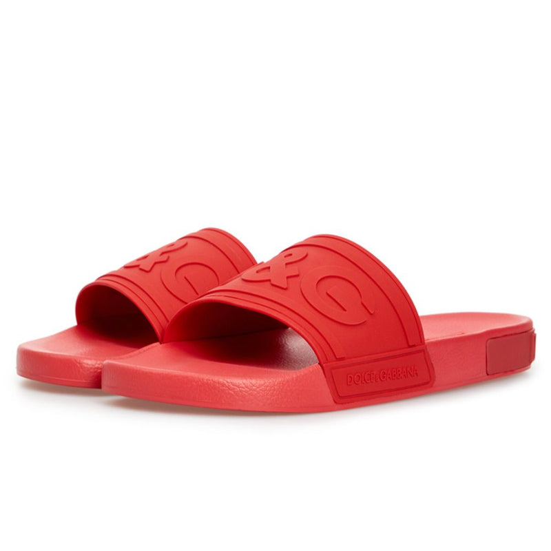 Dolce & Gabbana Red Polyethylene Sandal