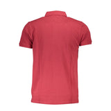 Cavalli Class Red Cotton Polo Shirt