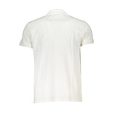 Cavalli Class White Cotton Polo Shirt