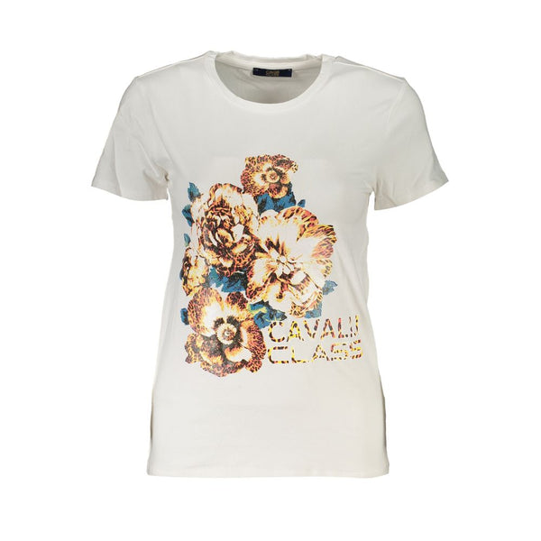 Cavalli Class White Cotton Tops & T-Shirt