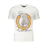 Cavalli Class White Cotton T-Shirt