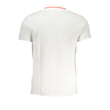 Cavalli Class White Cotton Polo Shirt