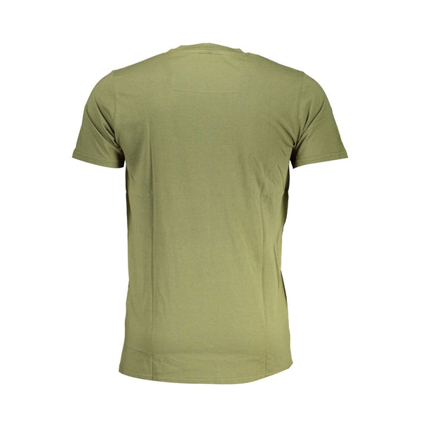 Cavalli Class Green Cotton T-Shirt