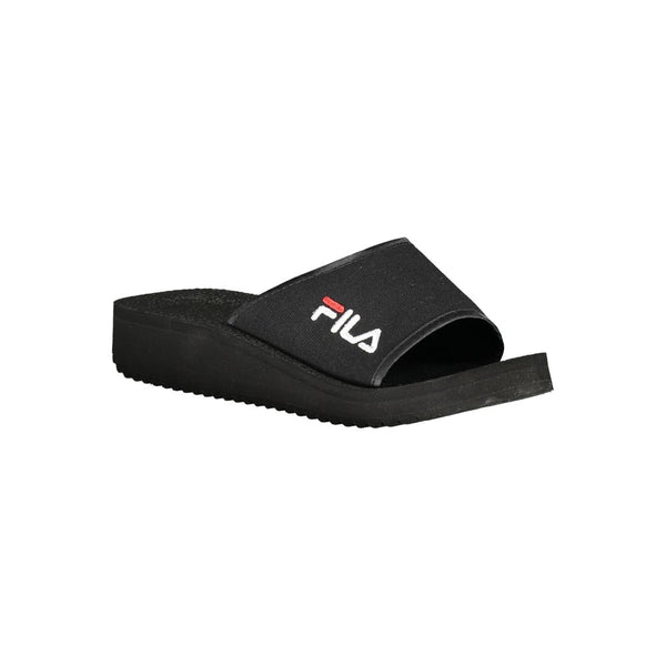 Fila Black Polyester Sandal