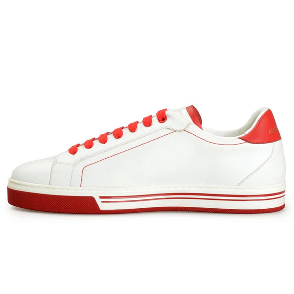 Dolce & Gabbana White Leather Di Calfskin Sneaker