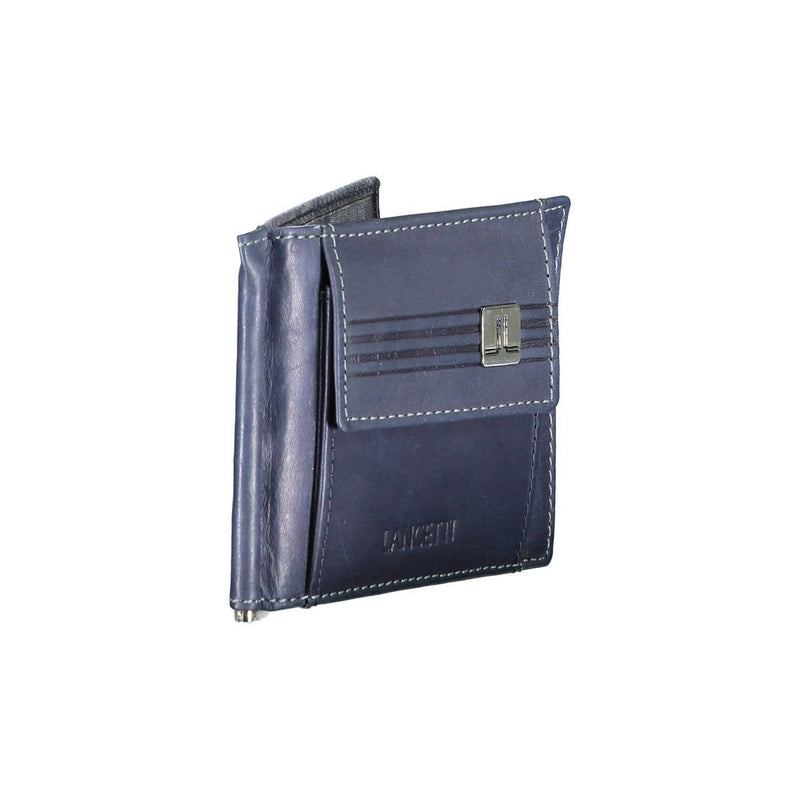 Lancetti Blue Leather Wallet