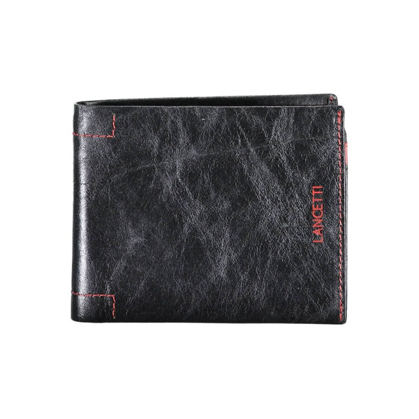 Lancetti Black Leather Wallet