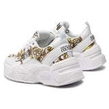 Versace Jeans White Leather Di Calfskin Sneaker