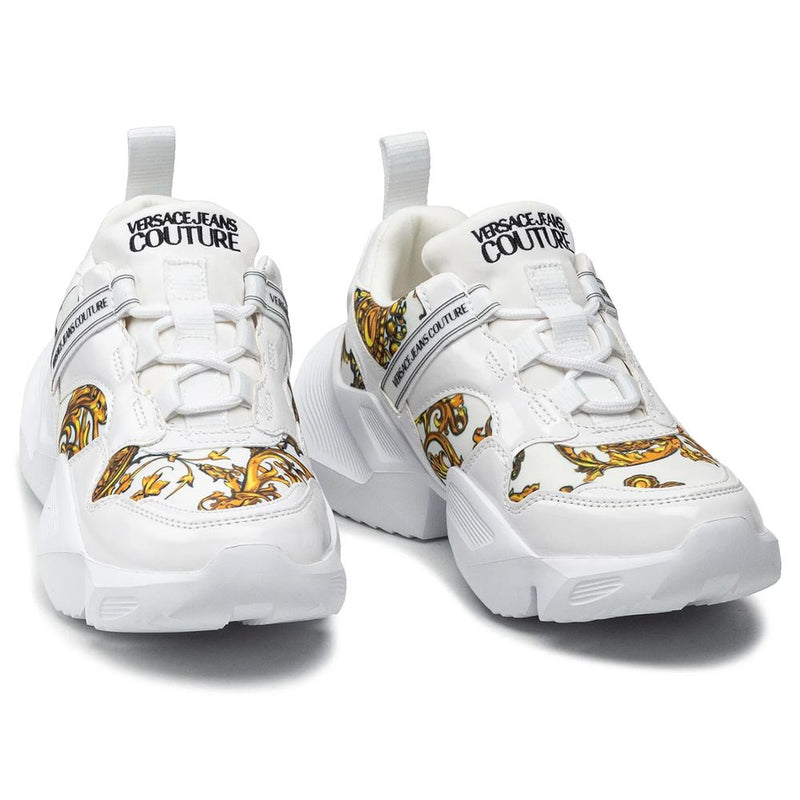 Versace Jeans White Polyethylene Sneaker