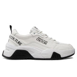 Versace Jeans White Leather Di Calfskin Sneaker