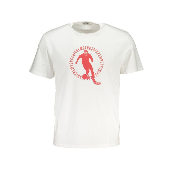 Bikkembergs White Cotton T-Shirt