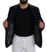 Dolce & Gabbana Black Wool Single Breasted Tuxedo Blazer